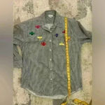 Source Unknown Women’s Black&White P.G.B. Button Down Photo 5