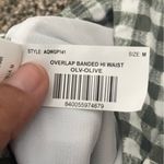 NWT Women’s Aqua Couture Smocked Bandeau High Waist 2 Piece Bathing Suit Size M Green Size M Photo 5