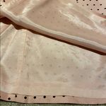 Donna Morgan  Vtg Silk Black Shell Pink Polka Dot Lined Front Vent Skirt Size 14 Photo 5