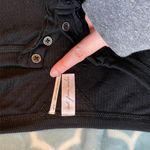 Urban Outfitters  Long Sleeve Crop Top Black Photo 2