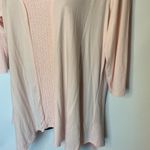 Adrianna Papell Soft Pink 3/4 Sleeve Top - handkerchief bottom Photo 2