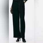 ZARA  Women’s Wide Leg Pleated Black Pants Photo 9