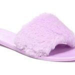 Circus by Sam Edelman slide sandal or slippers faux fur lilac size 5M NIB Photo 0