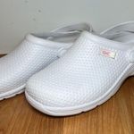 White Nursing Shoes Womens Size 7 38 Slip Resistant Hospital Clogs Rubber Photo 2