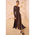 Ulla Johnson  Albie Knit Long Sleeve Dress in Zoisite Small New Womens Maxi Gown Photo 11