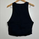 Vintage Pier Connection Cotton Vest Women’s Sz Medium 4 Button Front Black White Photo 4
