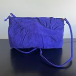 Unbranded Genuine Suede Leather Crossbody Purple Photo 4