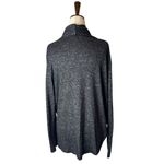Slate + Willow  Sweater Women Large Black Knit Draped Crossover‎ Top Preppy Photo 2