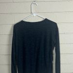 Madewell  Black V Neck Long Sleeve Top size S Photo 6