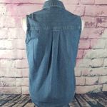 Hard Rock Cafe VINTAGE  EMBROIDERED CHICAGO DENIM BUTTON FRONT 90S TANK Photo 2