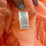 Orangey Coral Ruffled Sleeveless Mini Dress Orange Photo 5