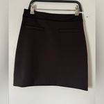Maje  Black Mini Skirt with Side Text Photo 2