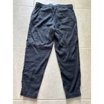 Loft  Pants Womens Small Black Linen Pull On  Beachy‎ Coastal Career Travel Photo 3