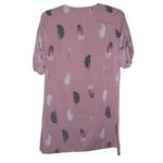 Pink Feather Dress Size Medium Photo 2