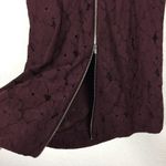 Diane Von Furstenberg  Carpreena Burgundy Lace Floral Sleeveless Dress Size 8 Photo 13