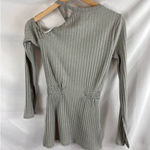 Lavish Lice Lavish Alice ribbed cold shoulder top grey Size XS Photo 3