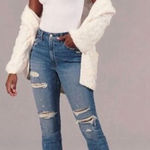 Abercrombie & Fitch A&F Curve Love Mom Jean 24 Regular Medium Destroy Photo 0