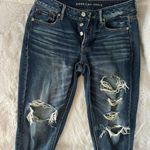 American Eagle Tomgirl Dark Wash Jeans Size 8 Short Photo 1