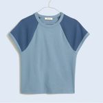 Madewell  Raglan-Sleeve Baby Tee Shirt Top Size Medium Photo 4