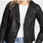 Madewell  Washed Leather Motorcycle Jacket-‎ New S Photo 3