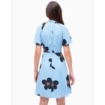 Kate Spade  Grand Flora Twist Neck Dress Blue Floral Size 6 Photo 1