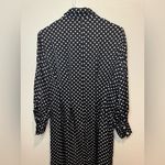 Everlane  Polka Dot Hammered Satin‎ Shirt Viscose Maxi Dress Size 4 Photo 12