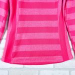 Avalanche  Women's Hoodie Pullover Striped Button Front Thumb Hole Pink‎ M Photo 8