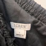 J.Crew  black one shoulder linen dress size Large Photo 3