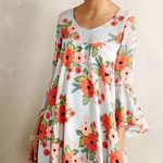 Like NEW!! Anthro Rifle Paper Co. Fluttered Blooms Dress Red Photo 3