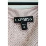 EXPRESS Cold Shoulder Knit Top Dolman Sleeve Pink Sweater XS Photo 1