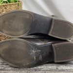 Unisa  Brown Zip Up Knee Length Gold Chain Block Heel Faux Leather Boots 7.5 Photo 7