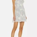 For Love & Lemons  Loretta Mini Dress Ivory Milkmaid Cottagecore Floral Size S Photo 0