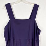 Maggie Barnes Plus Size 18W Dress Purple Sparkly Midi Formal Sleeveless 1694 Photo 4