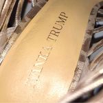 Ivanka Trump  gold and taupe leopard print strappy ankle boots! Photo 5