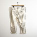 Free People NWT  Railroad Stripe Utility Pants Cuffed Hems Size 30 Photo 2