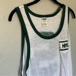 PINK - Victoria's Secret MSU Michigan State Spartans White and Green Tank Top with Leggings Set Photo 3