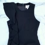 Cinq à Sept Cinq a Sept Kimberlin ruffled black cocktail mini dress size 6 small Photo 6