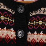 Tiara International Y2K Fair Isle Cardigan Sweater Womens Button Cozy Nordic Cottage Cabin Size M Photo 4