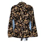 Classic Elements Vintage Brown Patterned Jacket Blazer Size Medium Photo 1