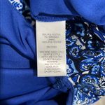 cupio  Blue and White Halter Sheath Mini Dress Photo 4