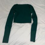 ZARA Square Neck Long Sleeve Crop Top Photo 1