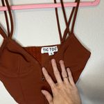 Tic Toc Elegant Brown Crop Top Photo 1