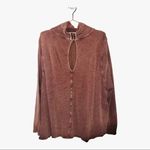 Free People  long sleeve blouse size medium work out gym mock neck athleisure Photo 1