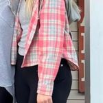 easel Cropped Hooded Flannel Photo 2