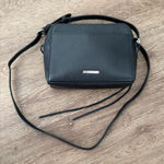 Rebecca Minkoff  black pebbled leather zipper crossbody bag Photo 0
