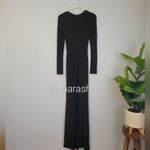 REBECCA VALLANCE Riccardo ruched stretch jersey gown Dress Black Size 0 Photo 6