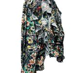 Free People Rudi Ruffle In Night Garden Floral Long Sleeve Top Size Small Photo 5