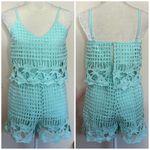 AQUA by Bloomingdale’s • Crochet cut out romper Photo 22