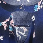 Lane Bryant  22 24 Navy All Over Floral Tunic Top Plus Photo 3