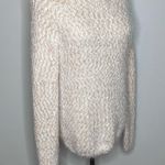 Buffalo David Bitton Peach White Knit Fuzzy Mohair Sweater Medium Photo 3